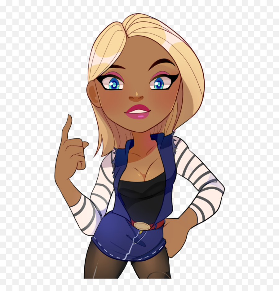 Android 18 Chibi Sticker S A M I - Chibi Android 18 Png,Android 18 Png