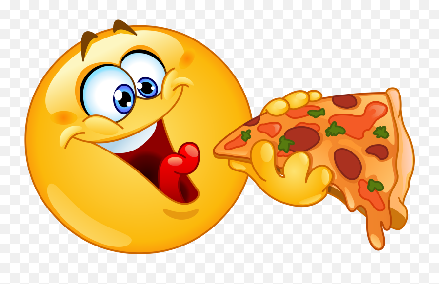Pizza Eating Emoji Decal - Eating Smiley Face Png,Pizza Emoji Png
