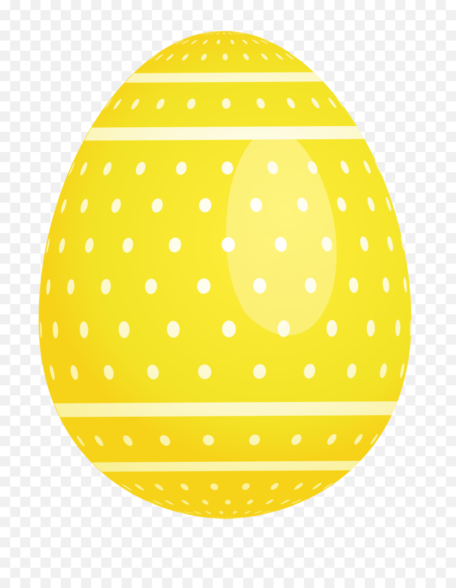 Yellow Dotted Easter Egg Png Picture Eggs - Easter Egg Yellow Png,Easter Eggs Png