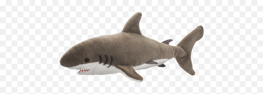 Great White Shark 22u201d Stuffed Plush Animal - Transparent Shark Stuffed Animal Png,Stuffed Animal Png