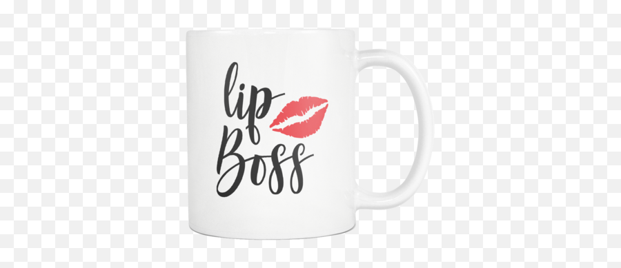 Coffee Cup Collection - Lipboss Lipstick Kiss Print Pink Or Red Lips On White Mug Coffee Cup Png,Lipstick Kiss Png