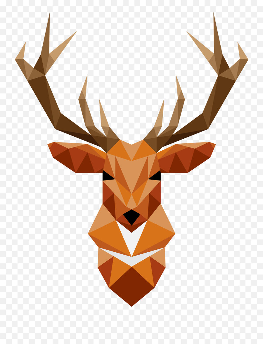Antler Clipart Geometric Deer - Deer Geometric Animals Png Geometric Deer,Antler Png