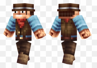 Cowboy Minecraft Skins For Pe - Upside Down Minecraft Skin Png,Minecraft Cow Png