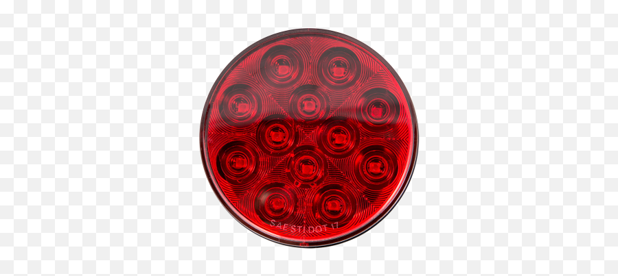4 Round Led Stop Tail Turn Light Heavy Duty Lighting - Circle Png,Red Light Effect Png