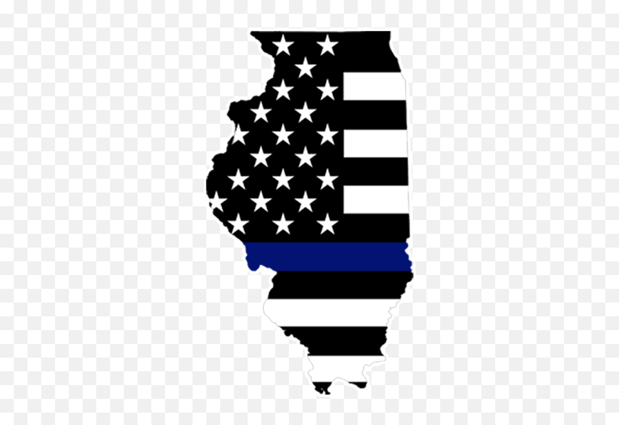 Refrigerator Magnet Thin Blue Line Illinois Httpsshop - Illinois Png,Blue Lines Png