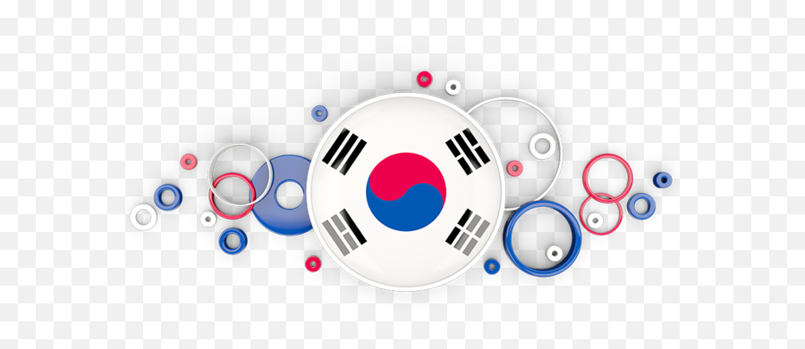 Circle Background - South Korea Flag Png,Korean Png