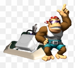 Banner Transparent Library Afro Clipart - Funky Kong Mario Kart Wii Png,Funky Kong Png