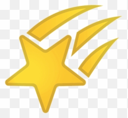 Shooting Star Emoji Clipart - Transparent png