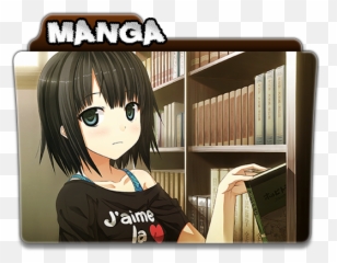 Manga Anime Folder Icon Png Transparent - Anime Music Icon Folder,Manga Transparent