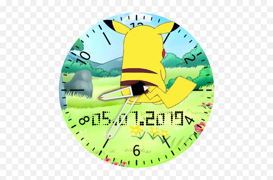 Pikachu U2013 Watchfaces For Smart Watches - Clip Art Png,Pikachu Face Png