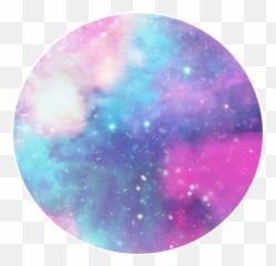 Download Wallpaper Galaxy Sky Pink Purple Tumblr Circle - Galaxy Wallpaper Circle Png,Galaxy Transparent Background