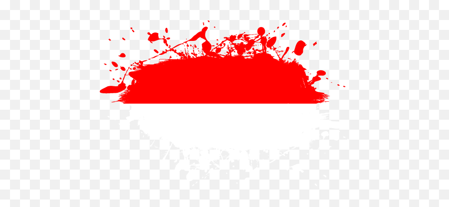 Vector Country Flag Of Indonesia - Ink Splat Vector World Vector Pakistan Flag Png,Indonesia Flag Png