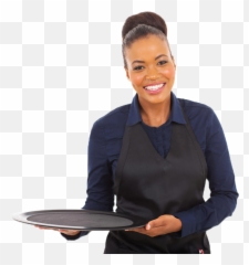 Restaurant - African American Waiter Png,Waitress Png