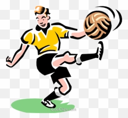 Jogador Chutando Bola Png Transparent - Soccer Ball Being Kicked,Bola Png