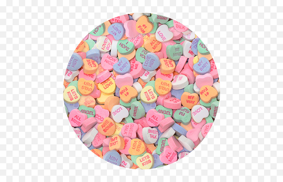 Download Conversation Hearts Candy - Valentines Day Heart Candy Png,Candy Hearts Png
