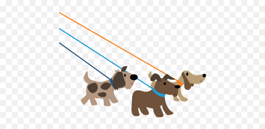 Dog Walking Durham - Dogs Being Walked Cartoon Png,Dog Walking Png