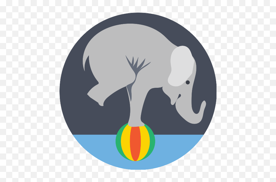 Elephant Circus Vector Svg Icon - Elephant Circus Svg Png,Circus Elephant Png