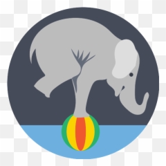 Elephant Circus Vector Svg Icon - Elephant Circus Svg Png,Circus Elephant Png