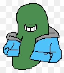 Pixilart - pickle rick sans by ScarredPixel123 Fictional Character png
