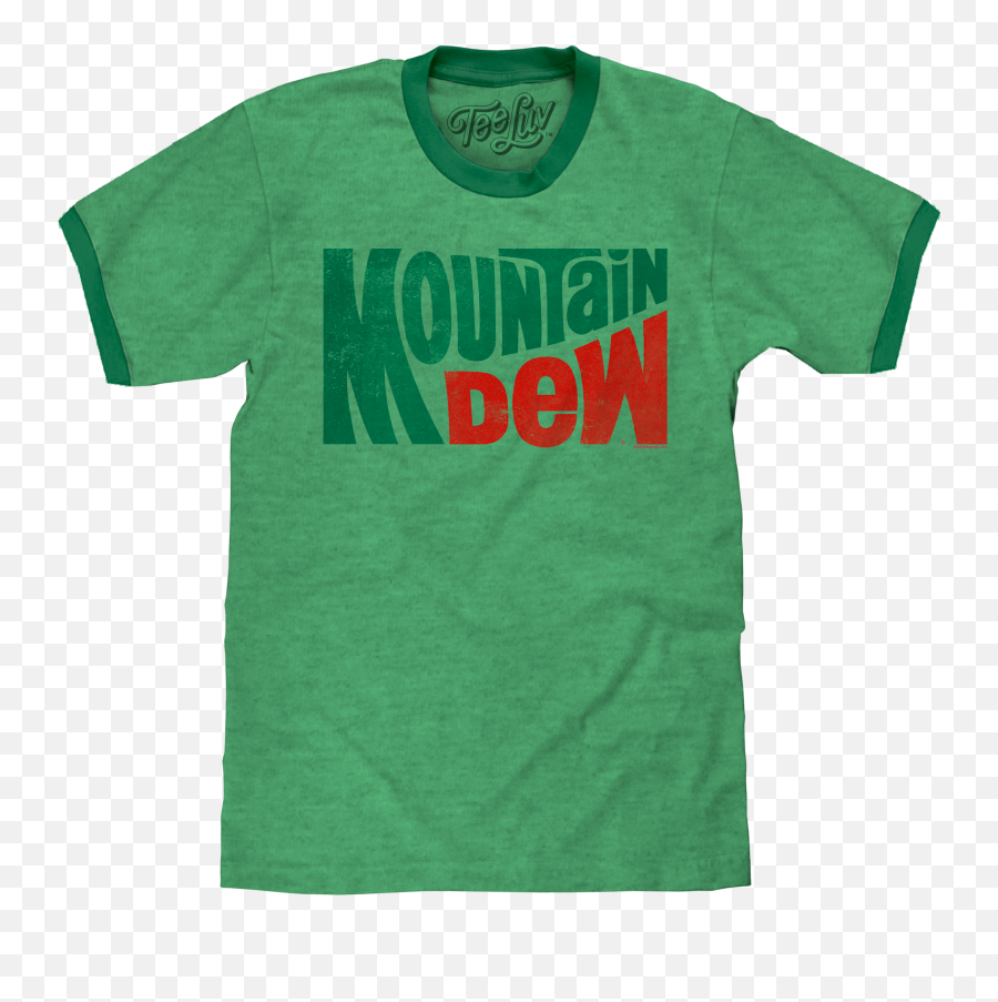 Vintage Mt Dew Ringer T - Shirt Green Vintage Mountain Dew T Shirt Png,Mountain Dew Png