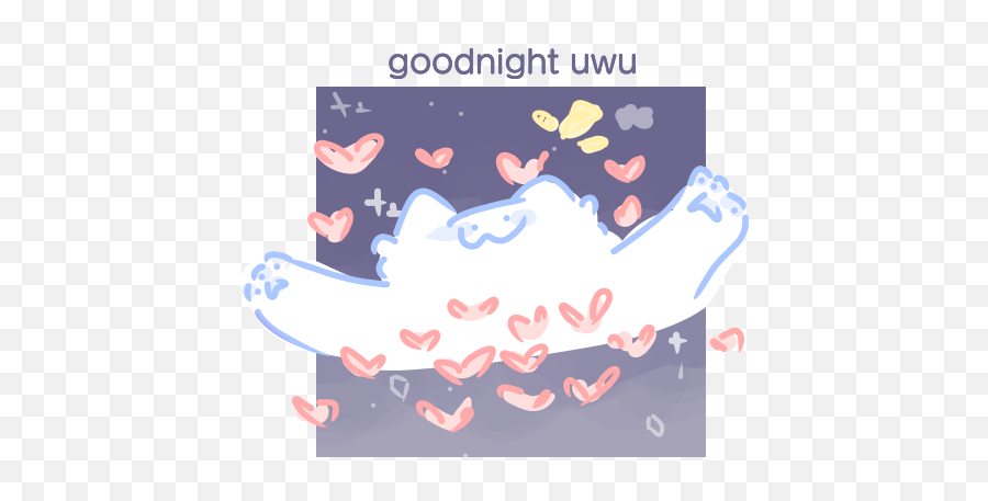 Hope You Have A Good Dream Uwu Rainnyu - Fictional Character Png,Uwu Transparent