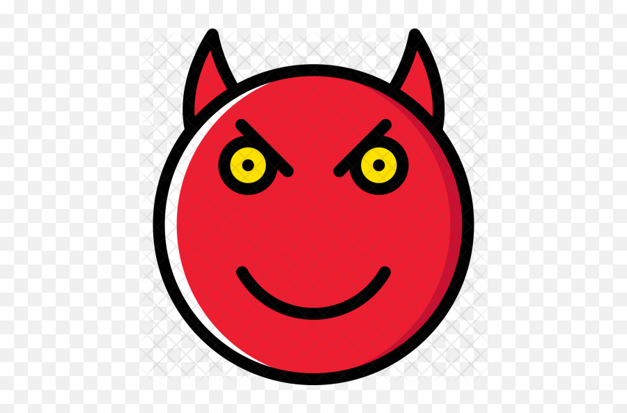 Devil Icon - Smiley Png,Demon Face Png