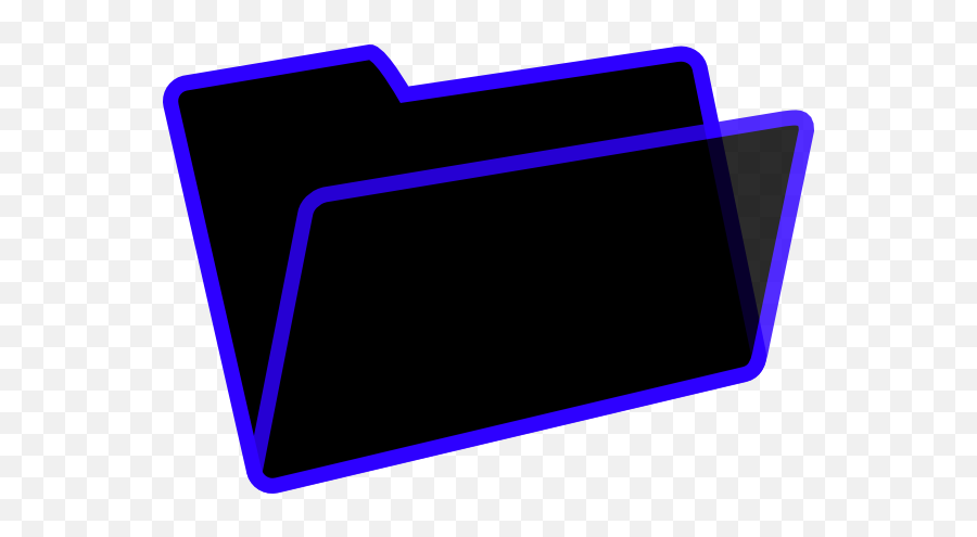 Dark Blue And Black Folder Clip Art - Dark Blue Folder Icon Png,Folder Icon Png Dark Blue