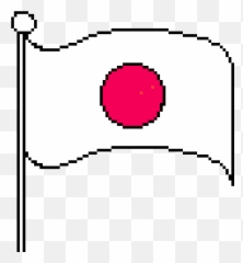 Japan Flag Transparent Png Image - Japanese Pixel Art