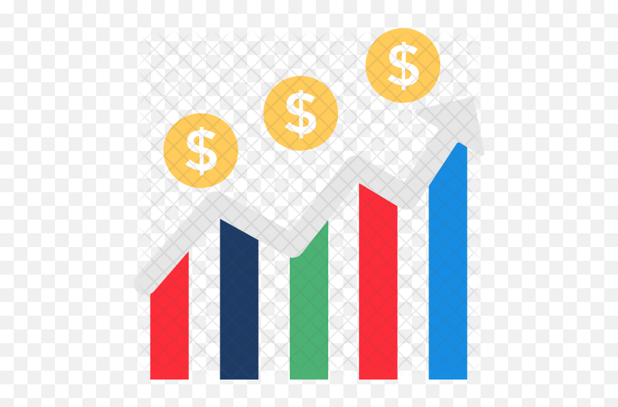 Financial Graph Icon Of Flat Style - Graph Icon Ppt Png,Graph Png