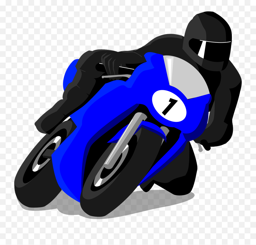 Racing Bike Clip Art - Sports Bike Clipart Png,Motorcycle Clipart Png