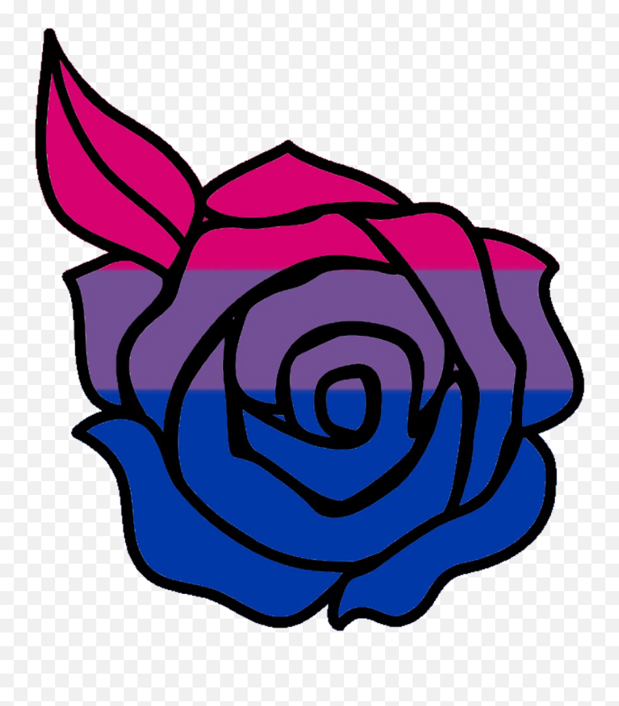 Hd Genderfluid Bisexual Pride Flag - Bi And Genderfluid Flag Rose Clipart Png,Bisexual Flag Icon