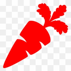 Red Carrot Icon - Free red vegetables icons Carrot Silhouette png