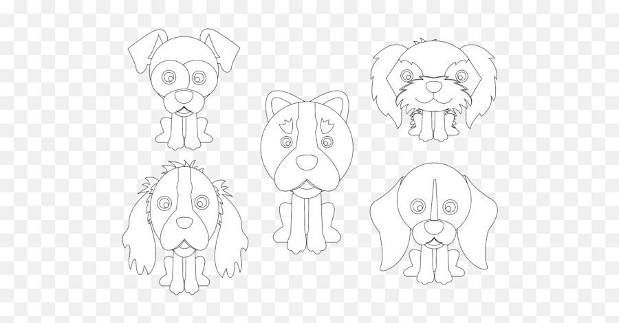 Dog Flat Icon Outline Vector Bundle Graphic By - Dot Png,Dog Face Icon