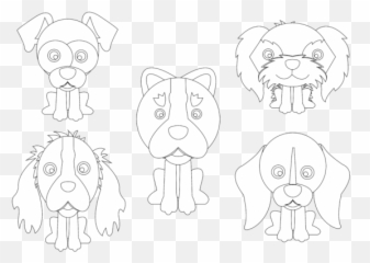 Dog Flat Icon Outline Vector Bundle Graphic By - Dot png
