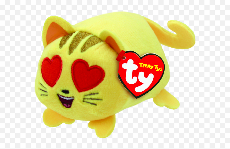 Emoji Cat Heart Eye Teeny Tys - Teeny Tys Emoji Cat Heart Eye Png,Heart Eyes Emoji Transparent