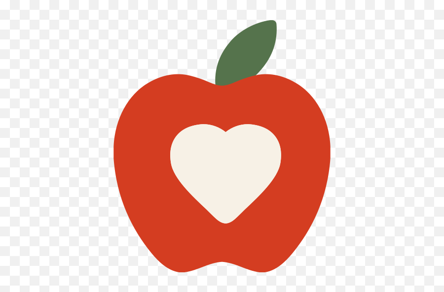 Apple Icon - Apple With A Heart In Center Png,Green Apple Icon