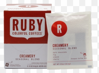 Creamery Steeped Single Serve Coffee U2013 Ruby Roasters - Packet png