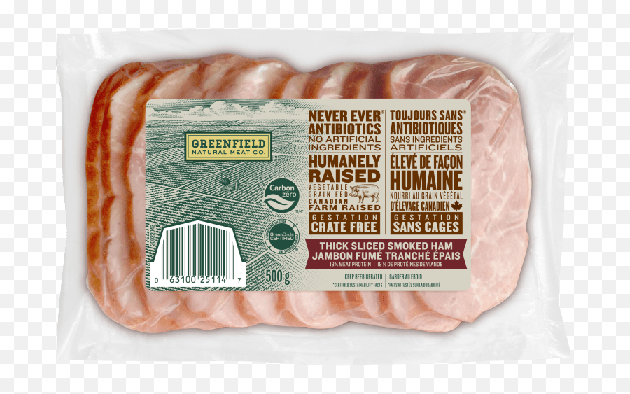 Thick Sliced Smoked Ham - Greenfield Natural Meat Co Turkey Bacon Png,Supertech Icon Rwa