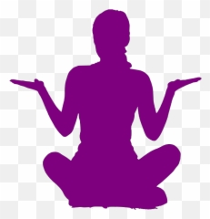 Person Sitting Back - Yoga Png Download Original Size PNG Silhouette