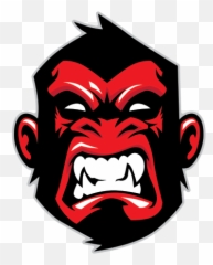 Red Gorilla Logo - Angry Cartoon Monkey Face Png,Gorilla Logo