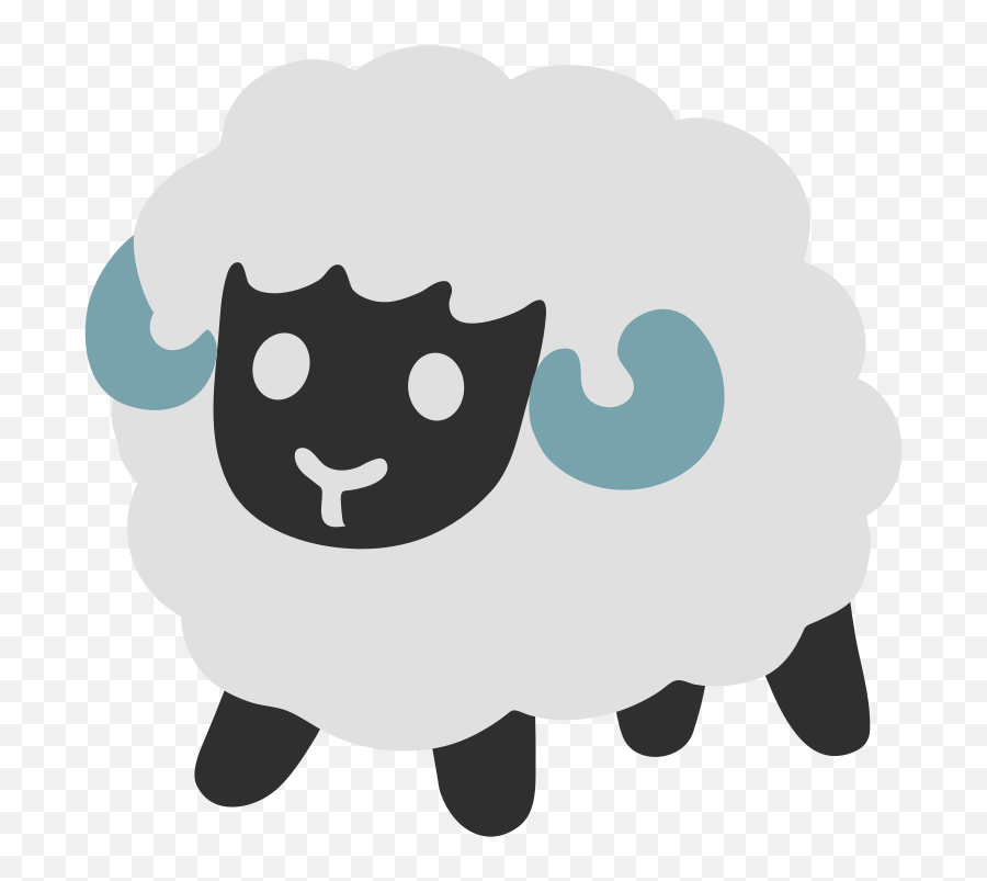 Sheep Emoji - Emoji Sheep Clipart Sheep Emoji Transparent,Cow Emoji Png