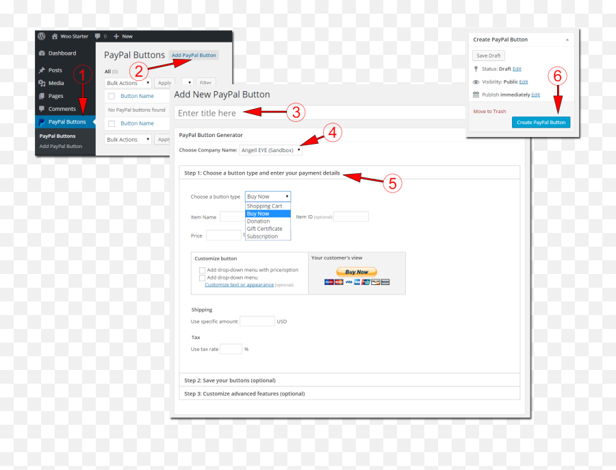 Paypal Wp Button Manager For Wordpress User Guide - Screenshot Png,Paypal Icon Png