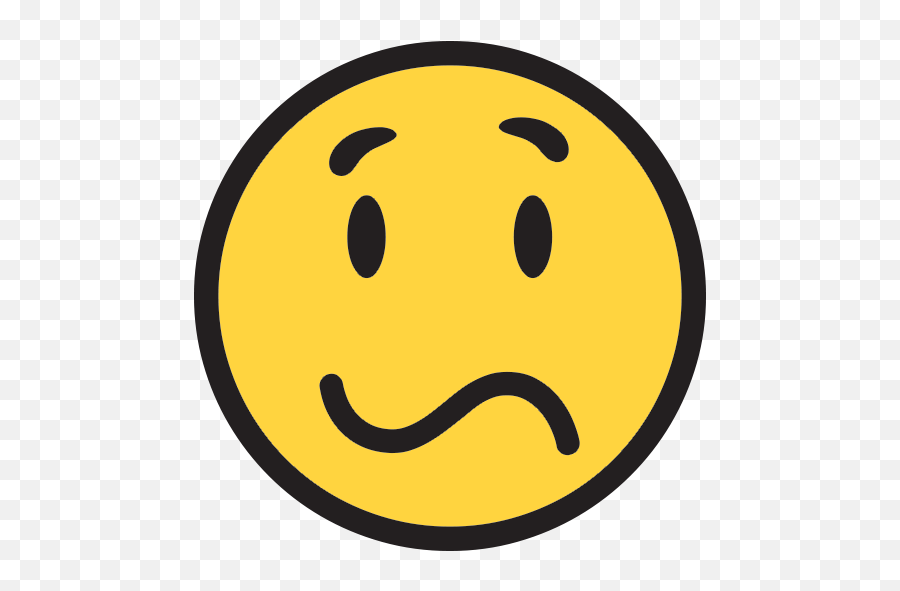 Confused Emoticon Facebook Free Download - Confused Face Emoji Png,Facebook Emoji Png