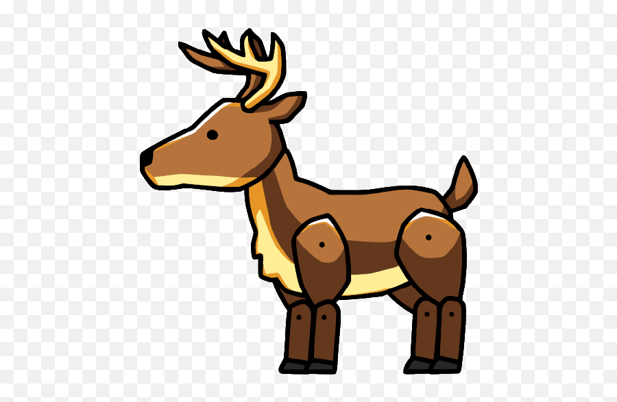 Cartoon Deer Transparent U0026 Png Clipart Free Download - Ywd Scribblenauts Deer,Deer Png