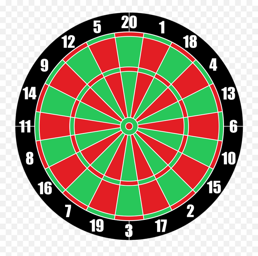 Vector Dartboard Target Darts - Dart Board Black And White Png,Dart Png