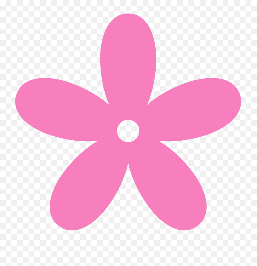 Download Hd Pink Butterfly Clipart Png - Light Blue Flower Clipart,Flower Clipart Png