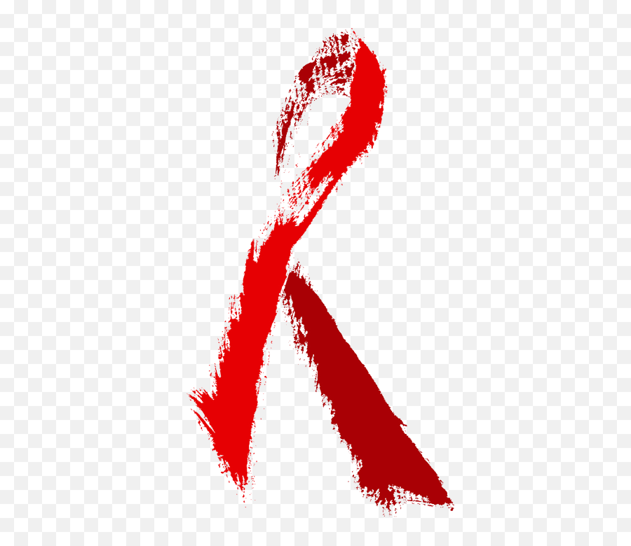 Download Hd Blood Red Ribbon Png Image - Transparent Background Hiv Aids Ribbon Png,Red Ribbon Transparent Background