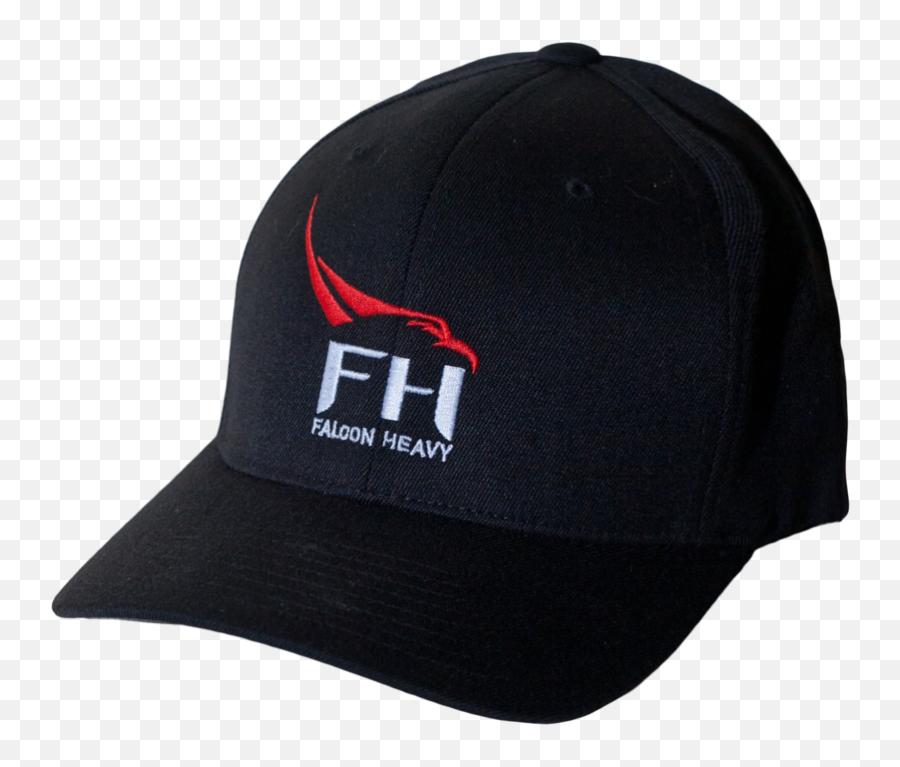 Shop Spacex Falcon Heavy Flexfit Cap - Black And Red Titleist Cap Png,Falcon Heavy Logo