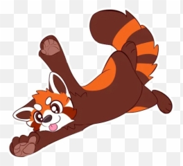 Red Panda Whatsapp Stickers - Stickers Cloud Cartoon Png,Red Panda Transparent