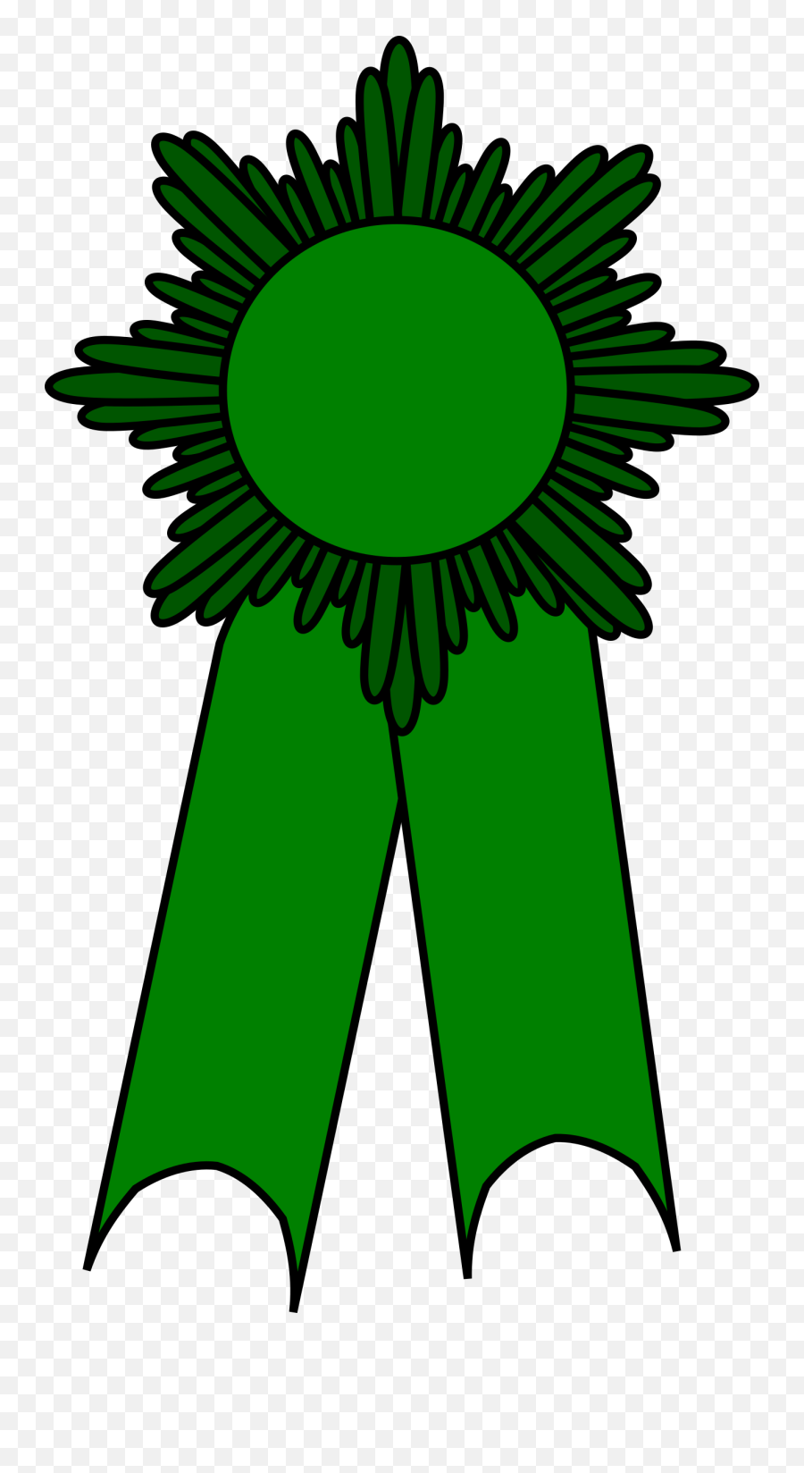 Vector Image Of Medal With A Green Ribbon Free Svg - Ribbons For Awards For Girl Scouts Png,Green Ribbon Png